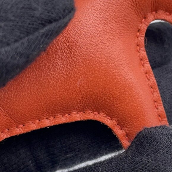 HERMES Rodeo Crinoline Size PM Lambskin/Crinolin Cornelian /Craie/Magnolia - Picture 8 of 8